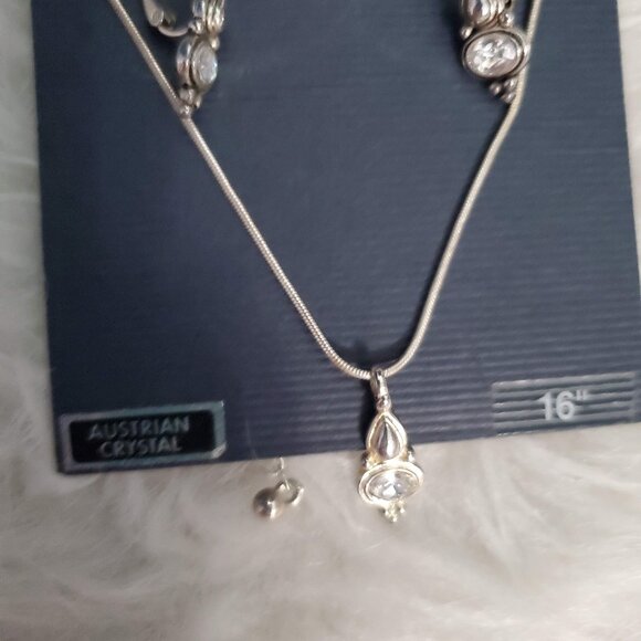 NWT Rebecca Malone Australian Crystal Necklace & Earring Set - Picture 3 of 5